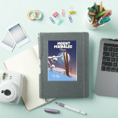 Sticker Mont Mainalos impression de ski grec. (Couverture iPad)