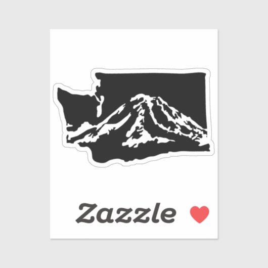 Sticker Mont Rainier Washington (Feuille)