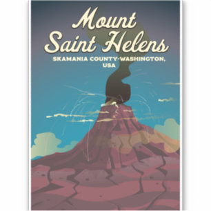 Sticker Mont Saint Helens Washington États-Unis