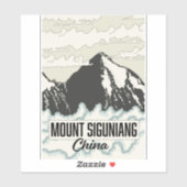 Sticker Mont Siguniang Chine (Feuille)