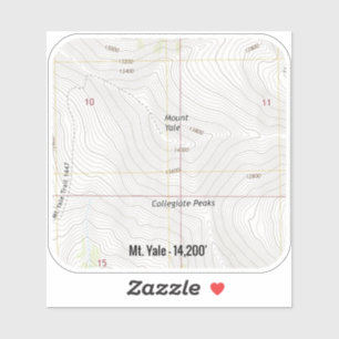 Sticker Mont Yale Colorado Fourteener