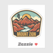 Sticker Mont Zion, Illinois (Feuille)