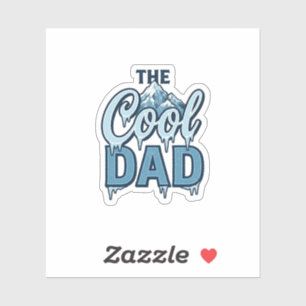 Sticker Montagne Cool Dad Graphisme Vintage_1