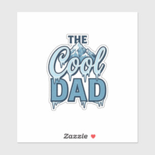 Sticker Montagne Cool Dad Graphisme Vintage_1