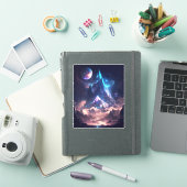 Sticker Montagne De Cristal Imaginaire Paysage (Couverture iPad)