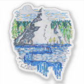 Sticker Montagne fraîche (Devant)