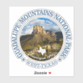 Sticker Montagnes de Guadalupe (Feuille)