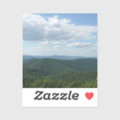 Sticker Montagnes des Appalaches I Shenandoah (Feuille)