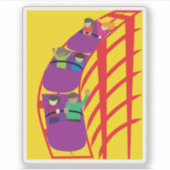 Sticker Montagnes Russes de Près (Devant)