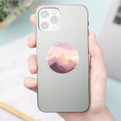 Sticker Montagnes Sunset (Téléphone)