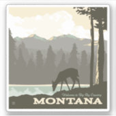 Sticker Montana | Bienvenue dans Big Sky Country (Devant)