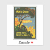 Sticker Monte-Carlo Grand Hotel Prince de Galles (Feuille)