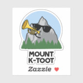 Sticker Monte K-Toot Funny Mountain Pun (Feuille)