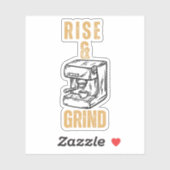 Sticker Montée et Grind - Espresso Motivationnel (Feuille)