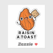 Sticker Monter Un Jeu De Nourriture Drôle Du Toast (Feuille)