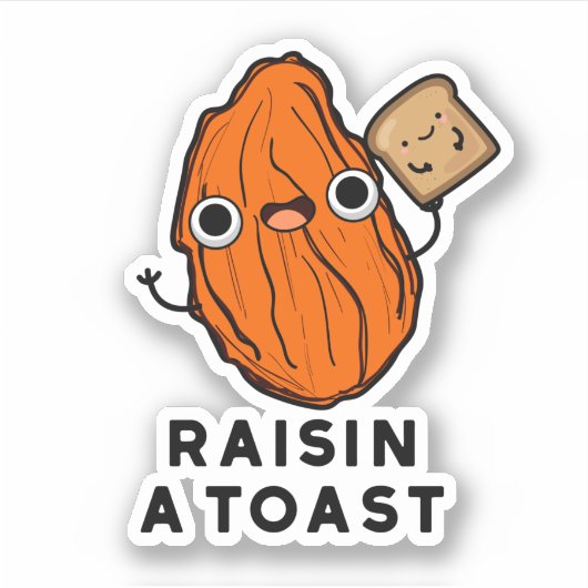 Sticker Monter Un Jeu De Nourriture Drôle Du Toast (Devant)
