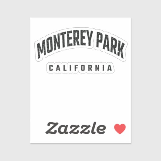 Sticker Monterey Park California CA (Feuille)