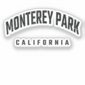 Sticker Monterey Park California CA (Recto)