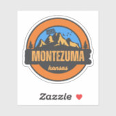 Sticker Montezuma, Kansas (Feuille)