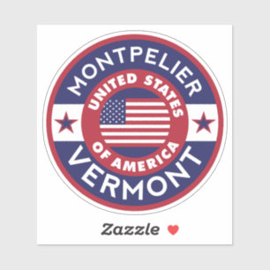 Sticker MONTPELIER, Vermont