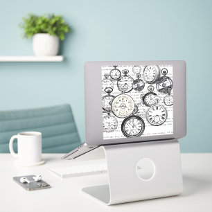 Sticker Montre de poche victorienne Alice au pays des merv