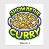 Sticker Montre-moi le curry (Feuille)