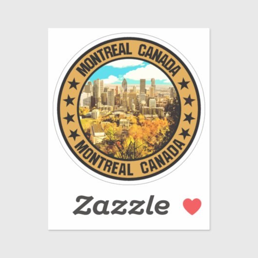 Sticker Montréal (Feuille)