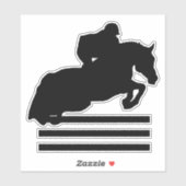 Sticker Montrer la silhouette du cavalier pour les amateur (Feuille)