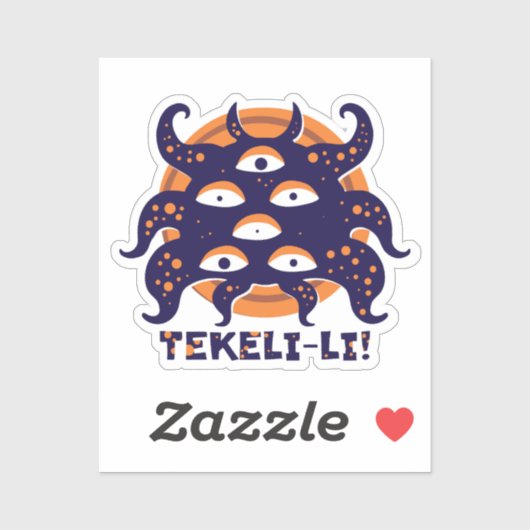 Sticker Monts Shoggoth de la folie Lovecraft (Feuille)