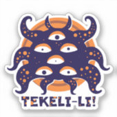 Sticker Monts Shoggoth de la folie Lovecraft (Recto)