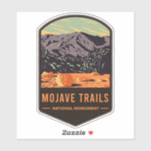 Sticker Monument national de Mojave Trails (Feuille)