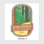 Sticker Monument national de Muir Woods (Feuille)