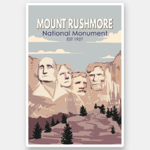 Sticker Monument national du Mont Rushmore Dakota du Sud