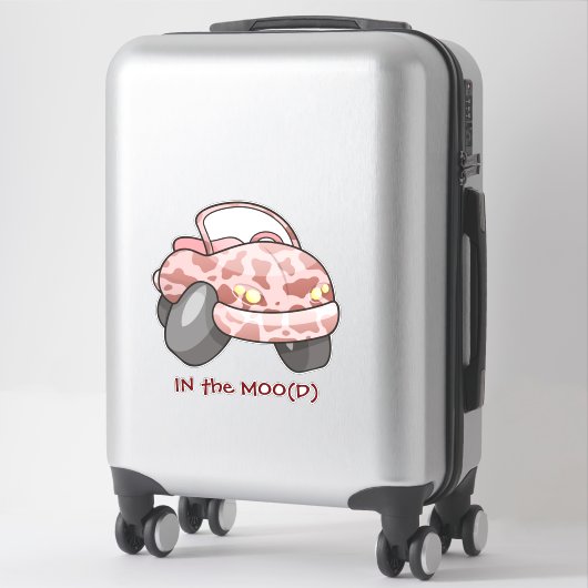 Sticker Moo Car (Sur valise)