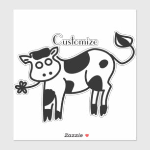 Sticker Moo Cow Thunder_Cove