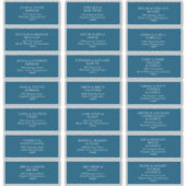 Sticker Moody Ocean Mariage Adresse d'invité (Devant)