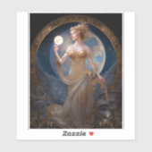 Sticker Moon Goddess Queen Imaginaire Art (Feuille)