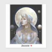 Sticker Moon Goddess Queen Imaginaire Art (Feuille)