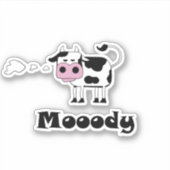 Sticker Mooody Custom-Cut Vinyl (Devant)