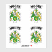 Sticker Moore Crest Traduction et signification irlandaise (Feuille)