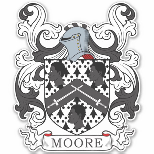 Sticker Moore Family Crest (Devant)