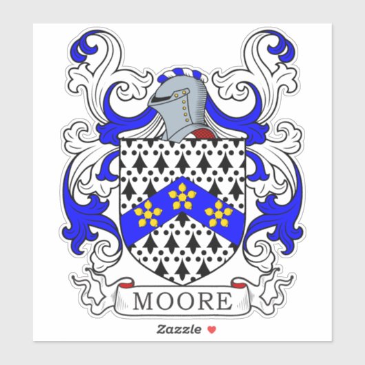 Sticker Moore Family Crest (Feuille)