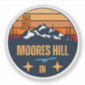 Sticker Moores Hill, Indiana (Devant)