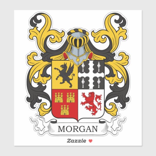 Sticker Morgan Family Crest (Feuille)