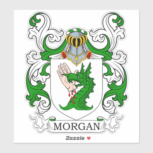 Sticker Morgan Family Crest (Feuille)