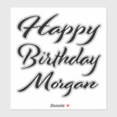 Sticker Morgan Name (Feuille)