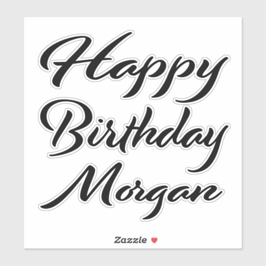 Sticker Morgan Name (Feuille)