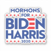 STICKER MORMONS POUR BIDEN HARRIS (Devant)