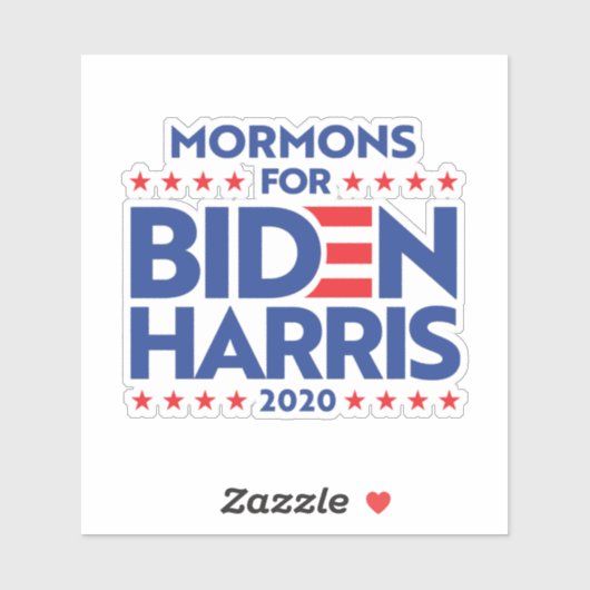 STICKER MORMONS POUR BIDEN HARRIS (Feuille)
