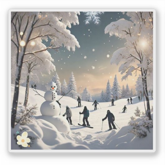 Sticker "Morne gelée d'hiver" (Devant)